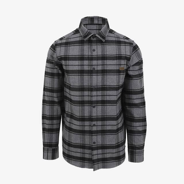RUMUR hneppt flannel skyrta