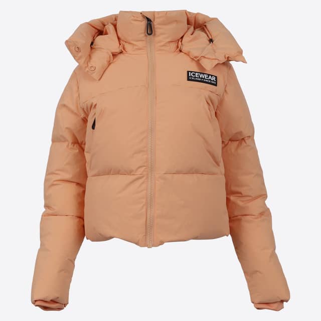 Borg short puffer down jacket